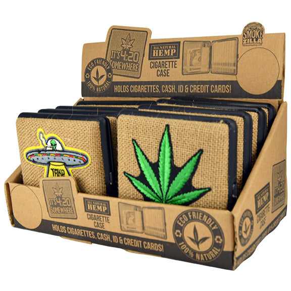 ITEM NUMBER 030001 HEMP CIG CASE MIX X 8 PIECES PER DISPLAY