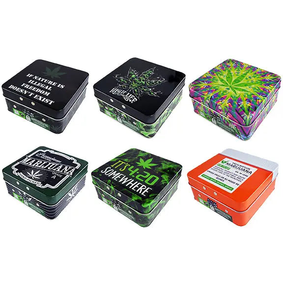 Metal Storage Box with Lock and Roll Tray - 6 Pieces Per Retail Ready Display 30016 SPICY ZILLA