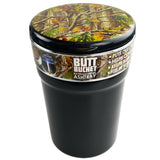 Printed Lid Camo Butt Bucket Ashtray with LED Light - 6 Pieces Per Retail Ready Display 40230