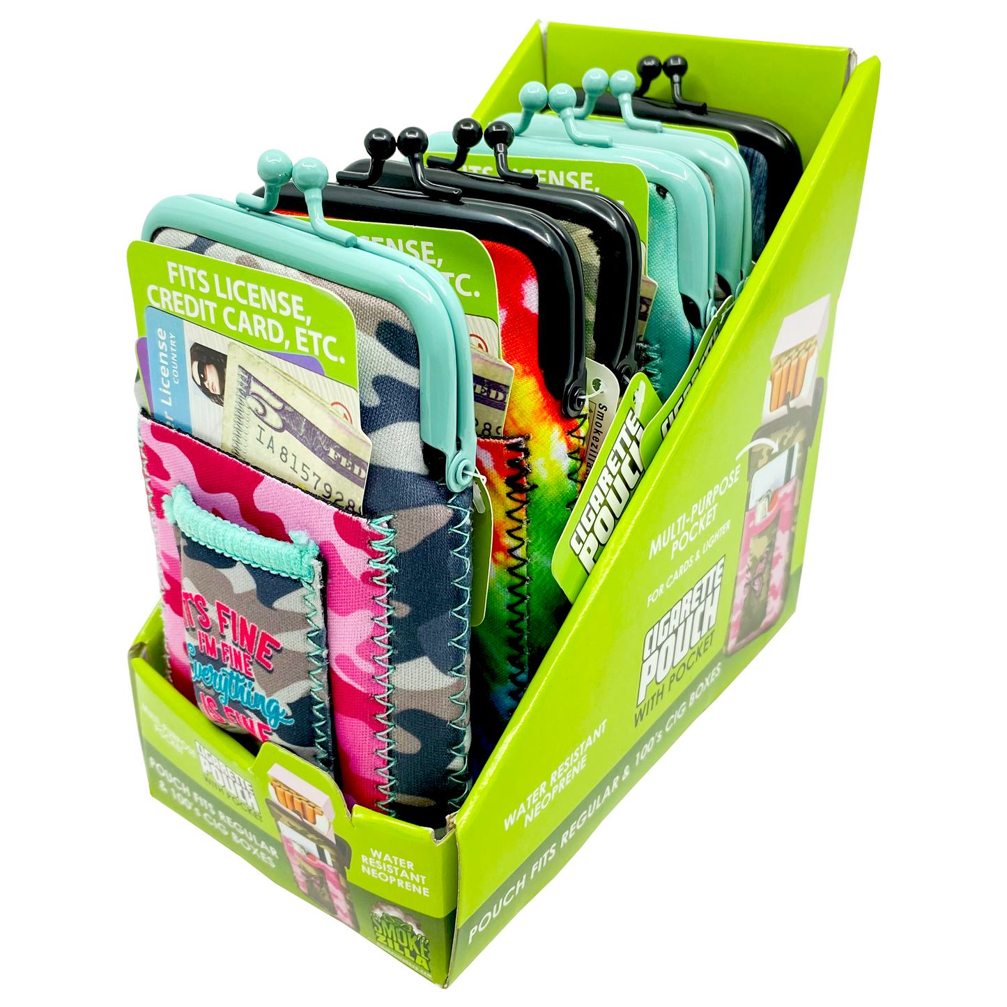 ITEM NUMBER 040312 NEOPRENE CIG POUCH D 6 PIECES PER DISPLAY