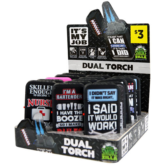 ITEM NUMBER 040789 ITS MY JOB DUAL TORCH 15 PIECES PER DISPLAY