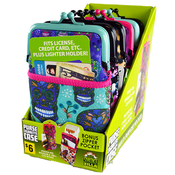 ITEM NUMBER 041384 NEOPRENE CIG POUCH ZIP 6 PIECES PER DISPLAY