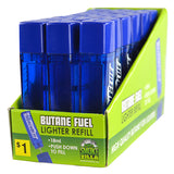 18ML Torch Blue Bulk Butane Refill- 18 Pieces Per Retail Ready Display 41394