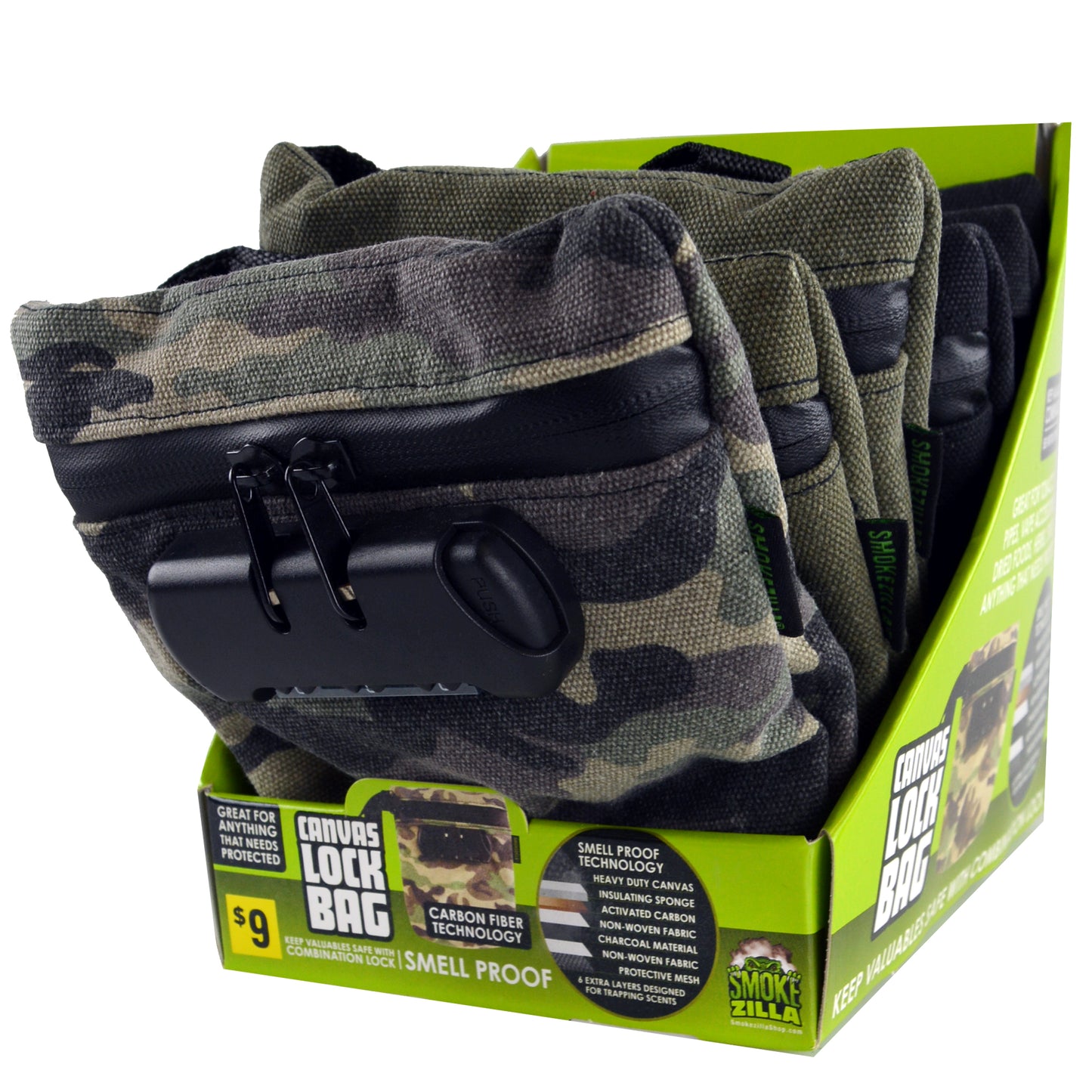 ITEM NUMBER 041395 CANVAS LOCK BAG 6 PIECES PER DISPLAY