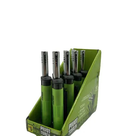 Pivot Head Torch Lighter with Tools- 8 Pieces Per Retail Ready Display 41429 SMOKEZILLA