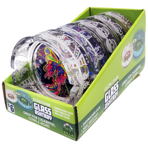 ITEM NUMBER 041494 GID GLASS ASHTRAY 5 PIECES PER DISPLAY