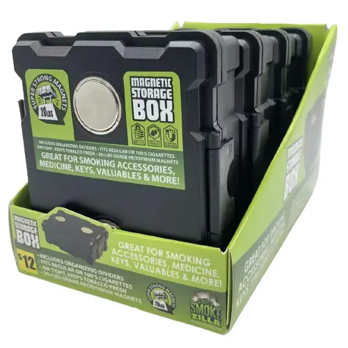 Magnetic Storage Box - 4 Pieces Per Retail Ready Display 41465 SMOKEZILLA