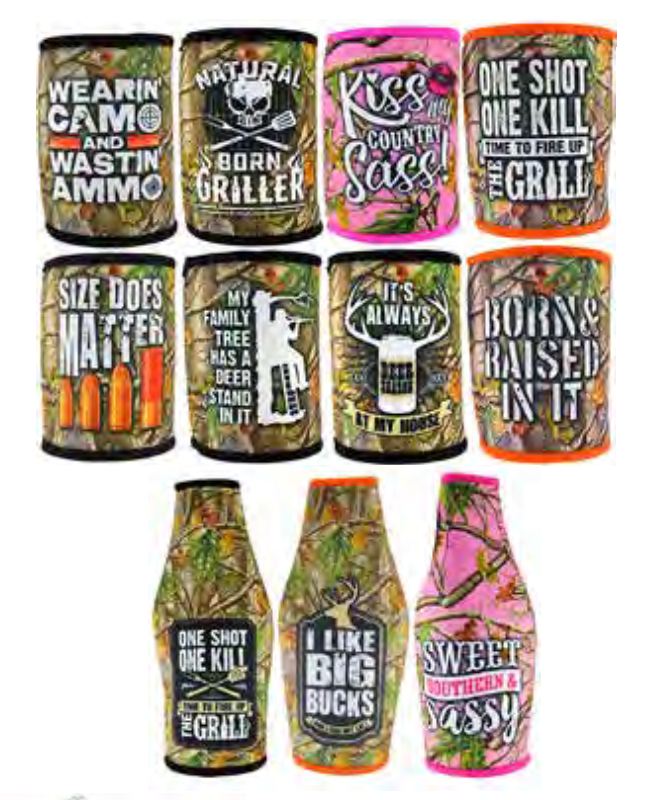 ITEM NUMBER 088169 CAMO BOTTLE SUIT KIT 11 PIECES PER DISPLAY