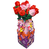 Valentine's Day Jumbo Rose and Slap Happy Baby Assortment Floor Display - 44 Pieces Per Retail Ready Display 88180