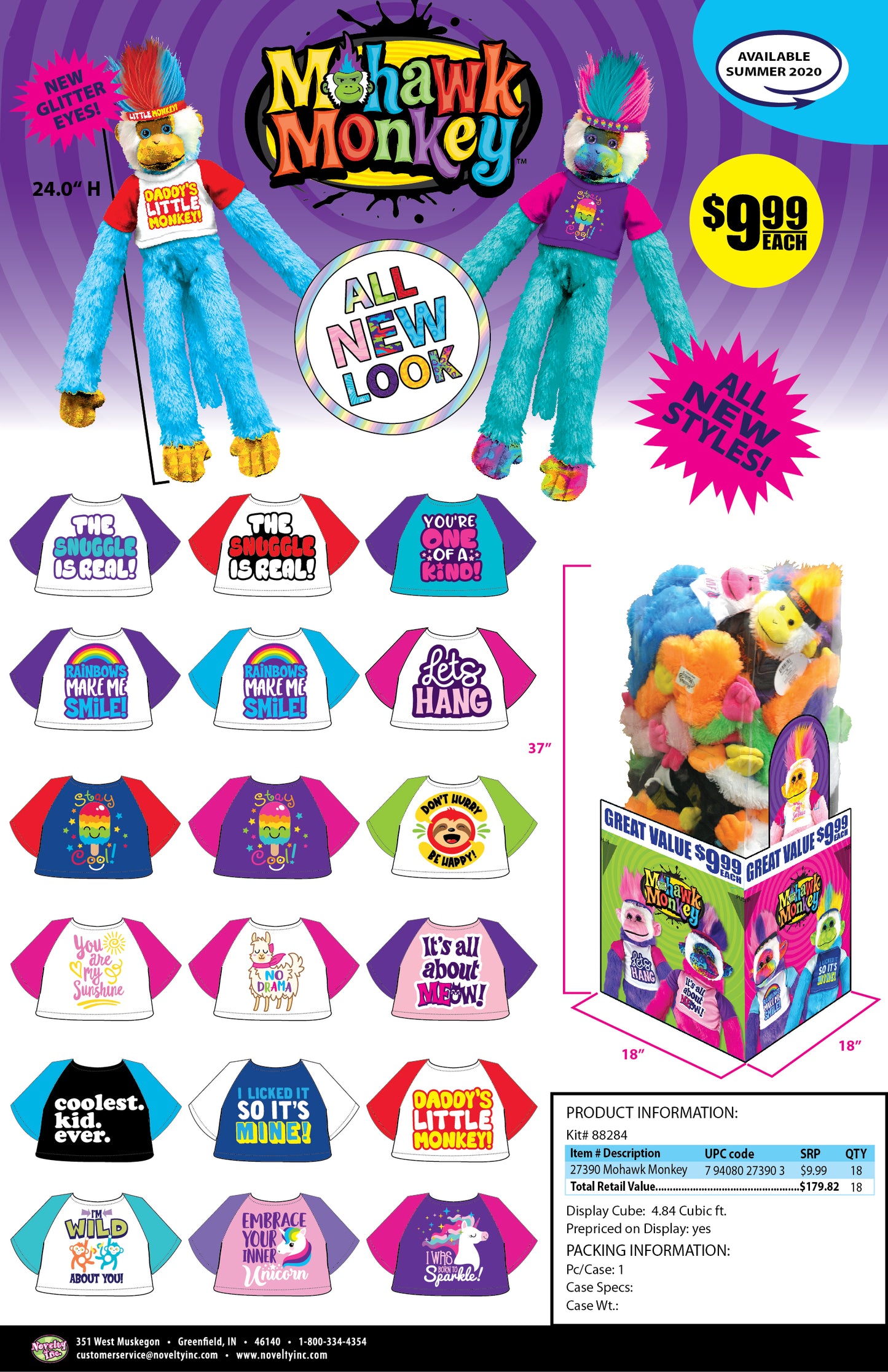 Mohawk Monkey Floor Display Ad