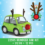 Christmas Plush Reindeer Car Kit - 12Pieces Per Pack 22595