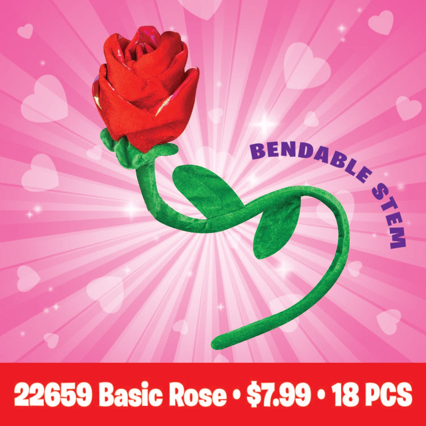 ITEM NUMBER 088348 VDAY ROSE FLOOR DISPLAY 48 PIECES PER DISPLAY