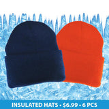 Winter Knit Hat Beanie and Glove Assortment Floor Display - 72 Pieces Per Retail Ready Display 88367