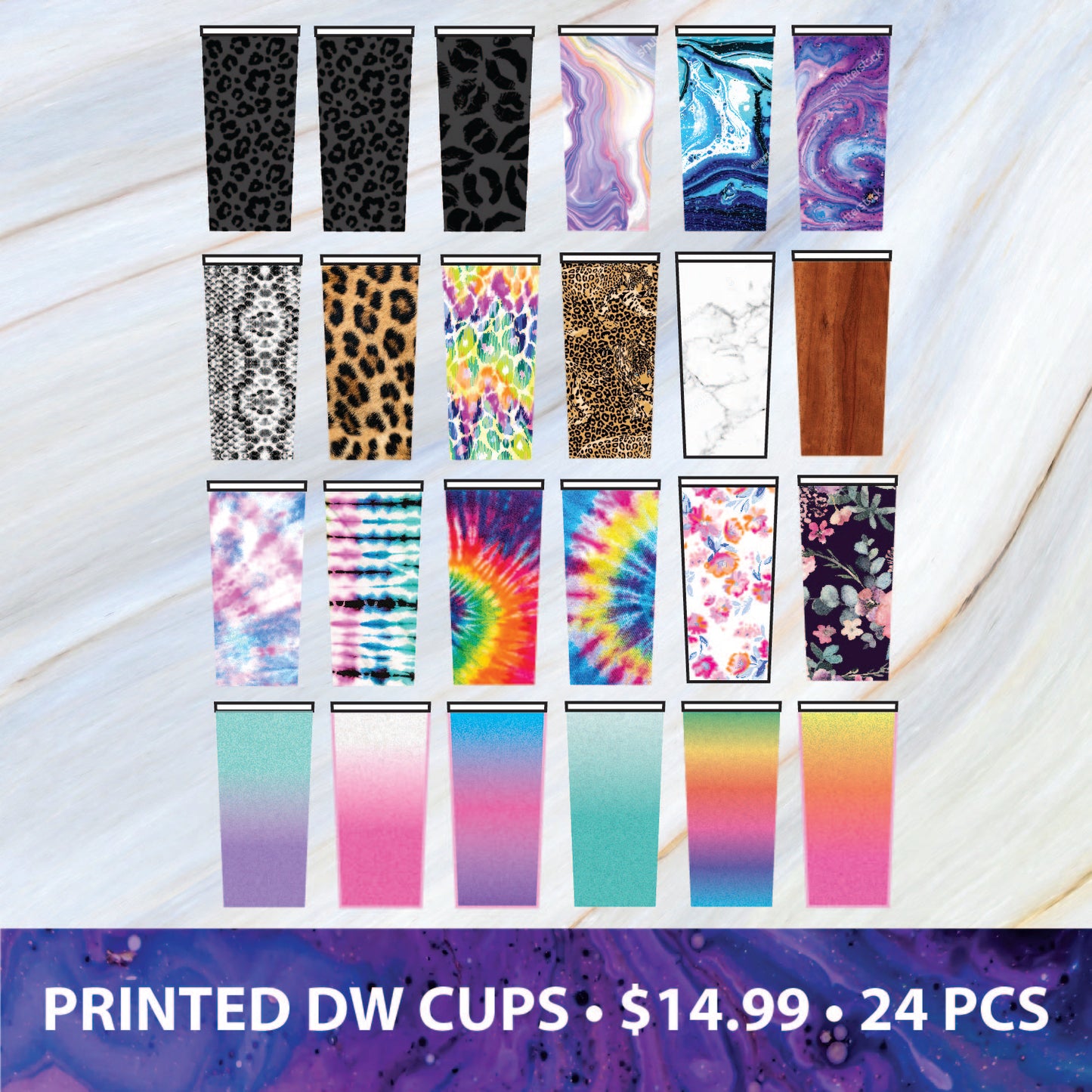 ITEM NUMBER 088351 PRINTED CUP FLOOR DISPLAY KIT 24 PIECES PER DISPLAY