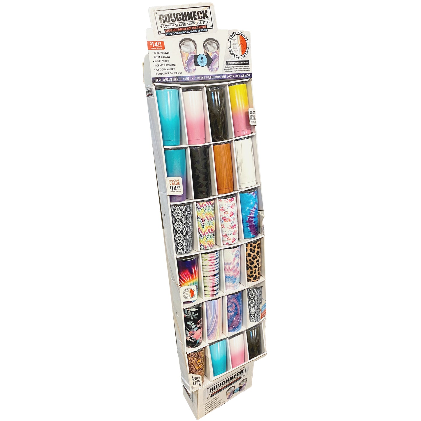 ITEM NUMBER 088351 PRINTED CUP FLOOR DISPLAY KIT 24 PIECES PER DISPLAY