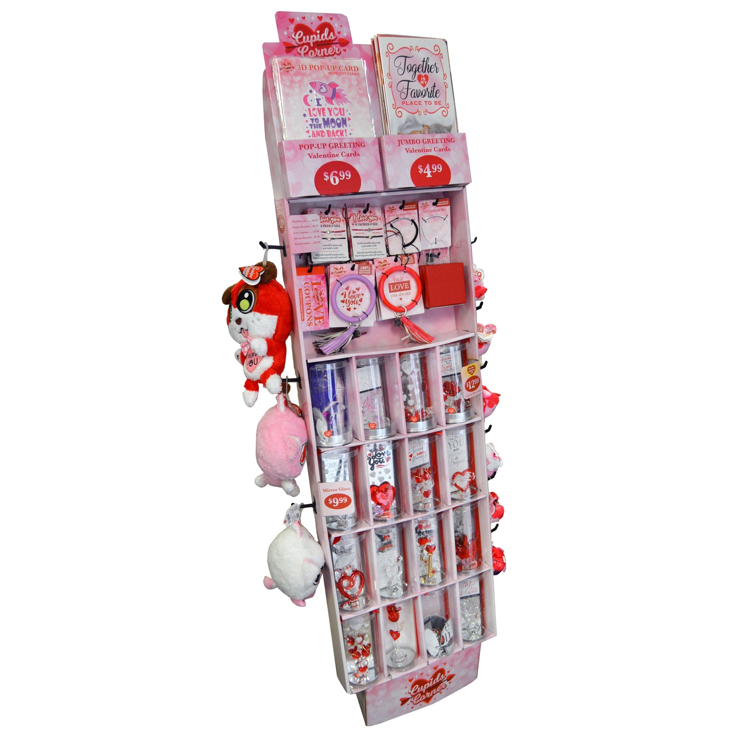 ITEM NUMBER 088365 VDAY GLASS FLOOR DISPLAY 72 PIECES PER DISPLAY