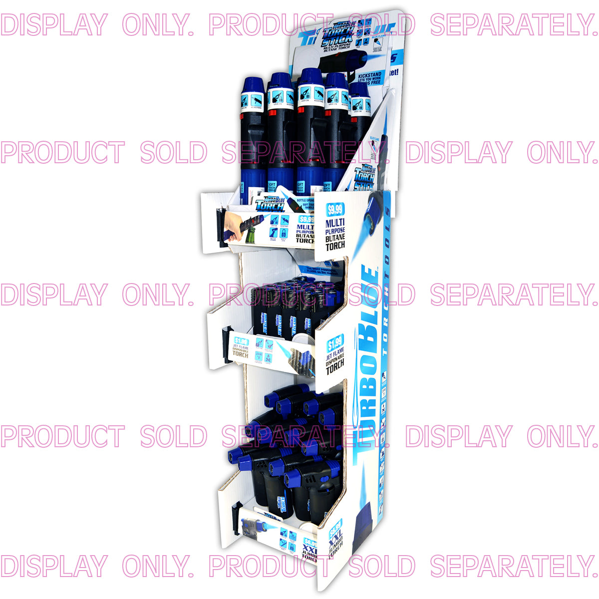 ITEM NUMBER 972110 - CORRUGATED TORCH BLUE Display Only