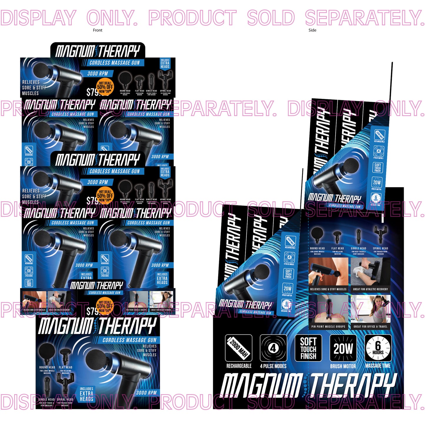 ITEM NUMBER 974790 - CORRUGATED MAGNUM MASSAGER - FLOOR DISPLAY ONLY