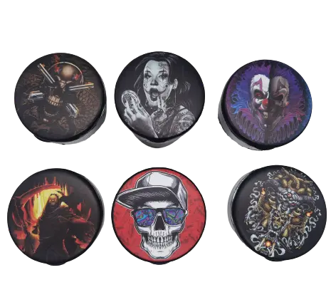 Printed Lid Butt Bucket Ashtray with LED Light - 6 Pieces Per Retail Ready Display 23252 SMOKEZILLA