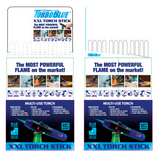 Torch Stick Assortment Floor Display - 120 Pieces Per Retail Ready Display 88251