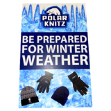 Merchandising Fixture - Polar Gear Winter Hat and Glove Header Sign ONLY 997712