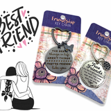 Keychain Friendship Heart Shape - 12 Pieces Per Retail Ready Display 23122