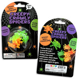 Glow in The Dark Sticky Spiders - 12 Pieces Per Pack 24775