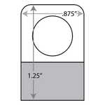Merchandising Fixture - Adhesive Hang Tabs Sheet - 36 Pieces Per Pack 975230 NOVELTY INC