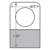 Merchandising Fixture - Adhesive Hang Tabs Sheet - 36 Pieces Per Pack 975230 NOVELTY INC