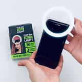 Rechargeable Clip On Selfie Light - 6 Pieces Per Retail Ready Display 22068