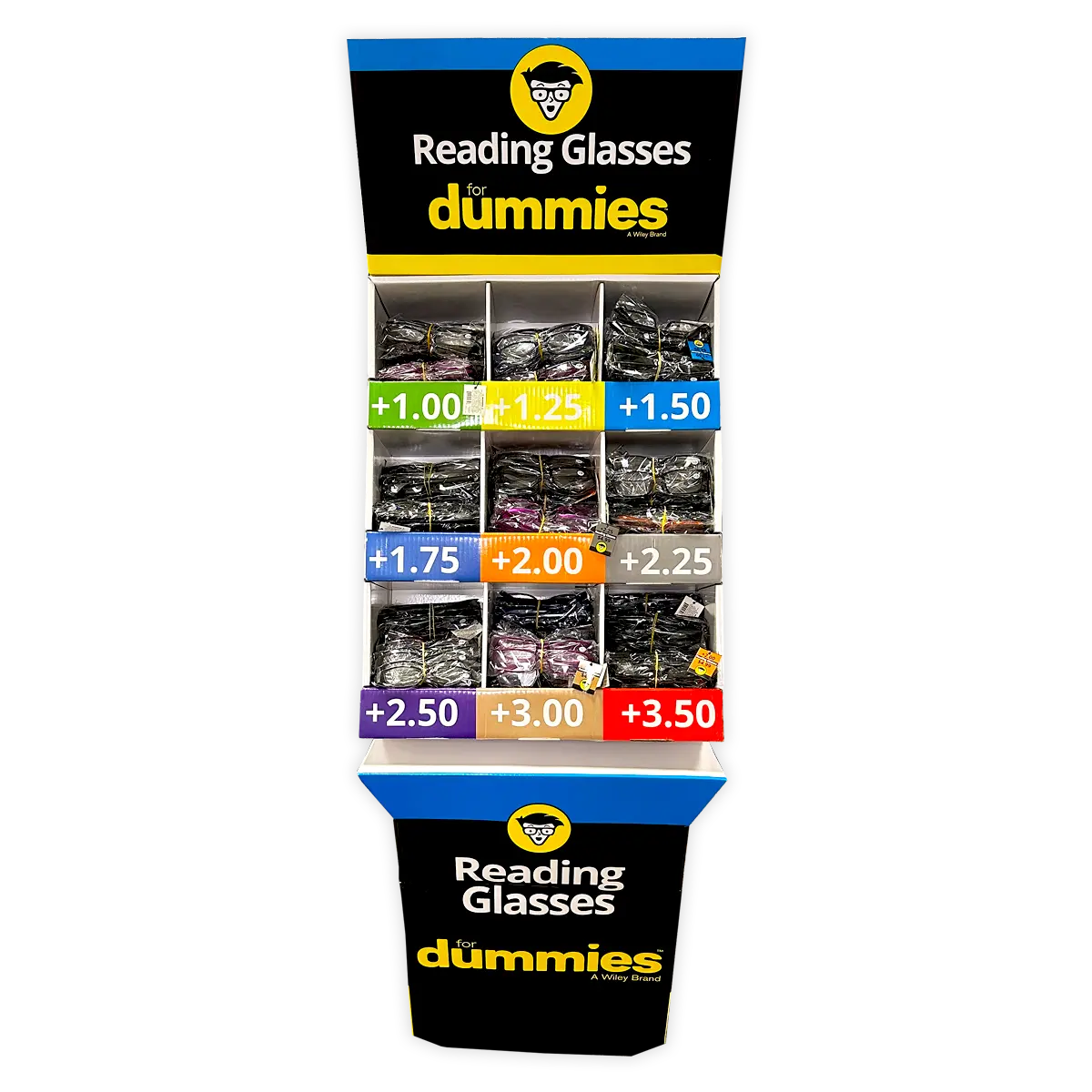 Reading Glasses with Assorted Strengths Floor Display - 360 Pieces Per Retail Ready Display 22513 NOVELTY INC