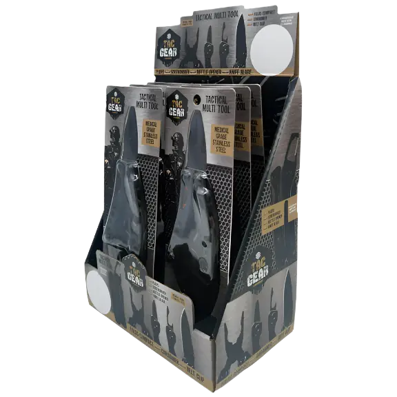 Multi-Tool 4-In-1 with Carabiner - 6 Pieces Per Retail Ready Display 23225 - NOVELTY INC WHOLESALE