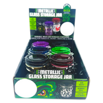 Smell Proof Glass Storage Jar with Hinged Lid- 6 Pieces Per Retail Ready Display 23533 SMOKEZILLA