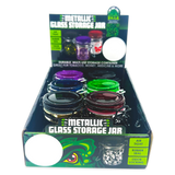 Smell Proof Glass Storage Jar with Hinged Lid- 6 Pieces Per Retail Ready Display 23533 SMOKEZILLA