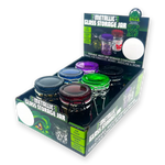 Smell Proof Glass Storage Jar with Hinged Lid- 6 Pieces Per Retail Ready Display 23533 SMOKEZILLA