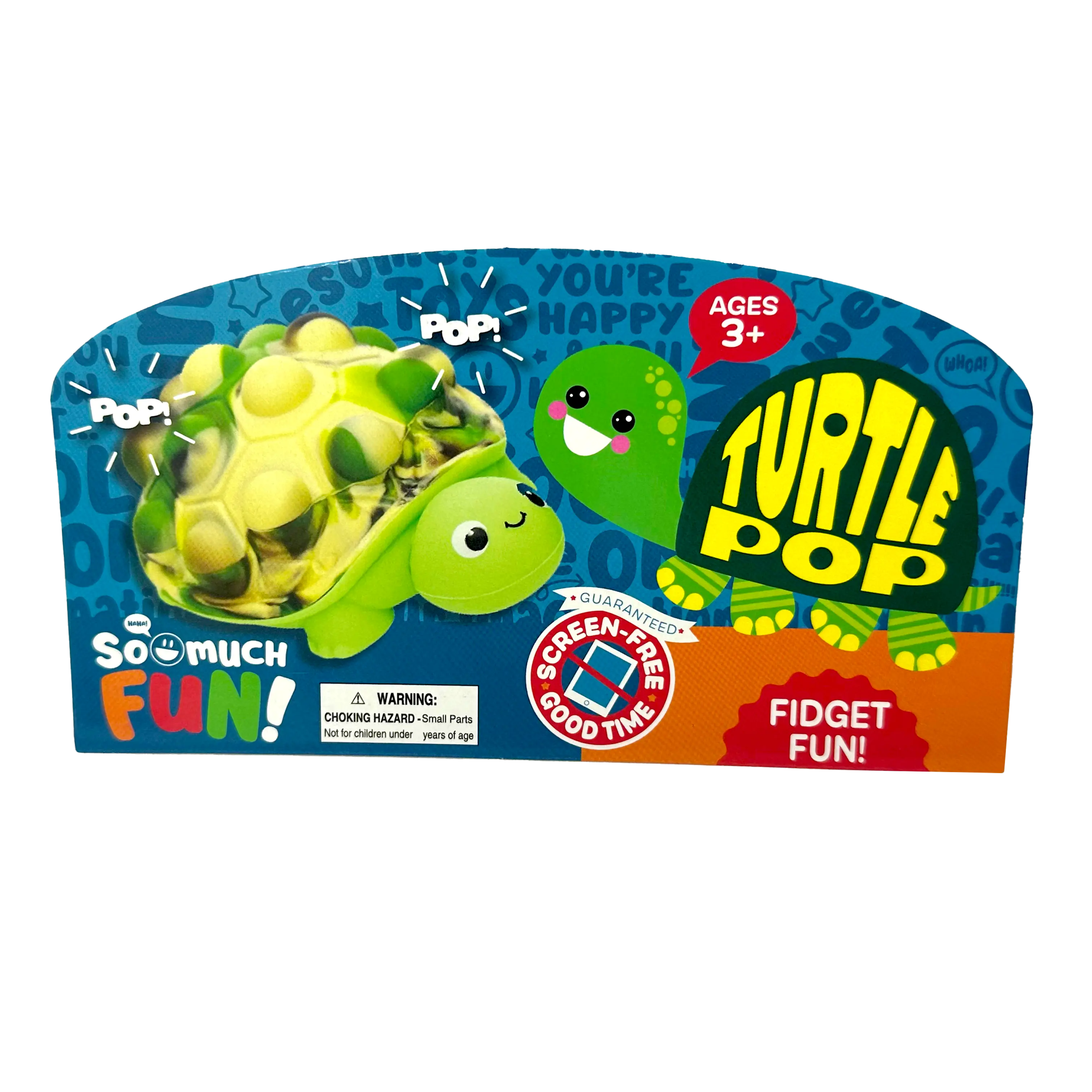 Fidget Pop Turtle Toy - 12 Pieces Per Retail Ready Display 23654 KIPP BROTHERS