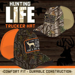 Trucker Hat Hunting Life Ball Cap - 6 Pieces Per Retail Ready Display 23756 ROUGHNECK