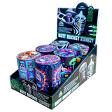 Full Print Butt Bucket Ashtray with LED Light - 6 Pieces Per Retail Ready Display 23784