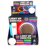 Mood Light LED Light Up Coaster- 6 Pieces Per Retail Ready Display 23801