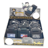 Patriotic Metal Flip Torch Lighter with MOLLE Case - 12 Pieces Per Retail Ready Display 23833