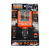 Car Charger DC 3 Port USB / USB-C / 120V Outlet 100 Watts - 4 Pieces Per Retail Ready Display 23861