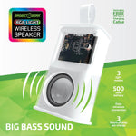 Wireless Speaker Transparent with LED Lights - 6 Pieces Per Retail Ready Display 23870 NOVELTY INC