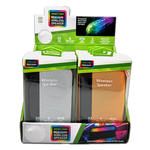 Wireless Speaker Transparent with LED Lights - 6 Pieces Per Retail Ready Display 23874 NOVELTY INC