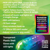 Wireless Speaker Transparent with LED Lights - 6 Pieces Per Retail Ready Display 23874 NOVELTY INC