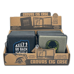 Canvas and Metal Cigarette Case with Hinge - 8 Pieces Per Retail Ready Display 23985 SMOKEZILLA