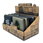 Canvas and Metal Cigarette Case with Hinge - 8 Pieces Per Retail Ready Display 23985 SMOKEZILLA