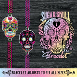 Sugar Skull Bracelet - 12 Pieces Per Retail Ready Display 23986 KIPP BROTHERS
