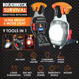 Multi-Tool Survival 9-In-1 with LED Light - 6 Pieces Per Retail Ready Display 24032