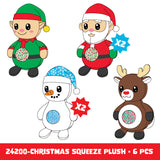 Christmas Belly Popz Plush Toy - 6 Pieces Per Display 24200