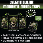 Roll Tray with Lenticular Magnetic Cover - 6 Pieces Per Retail Ready Display 24205 SMOKEZILLA